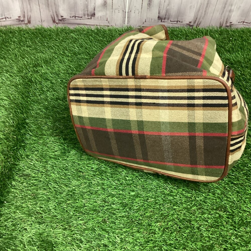 Vintage Heckathorn Plaid Bucket Bag - Picture 6 of 13